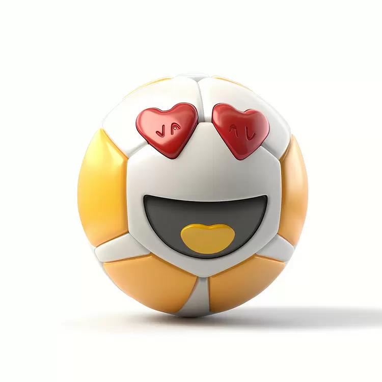 cartoon ball face