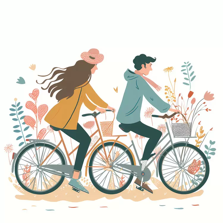 couple riding