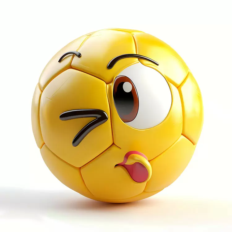 cartoon ball face