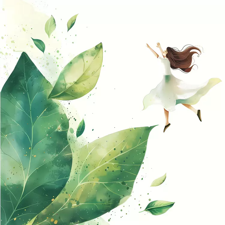 fly with a flower