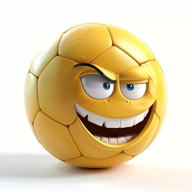 cartoon ball face