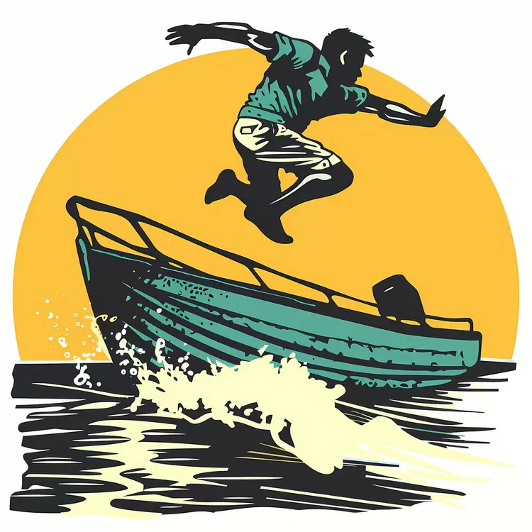 jumping off a boat