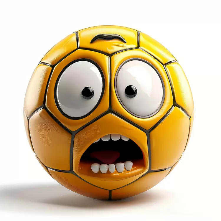 cartoon ball face