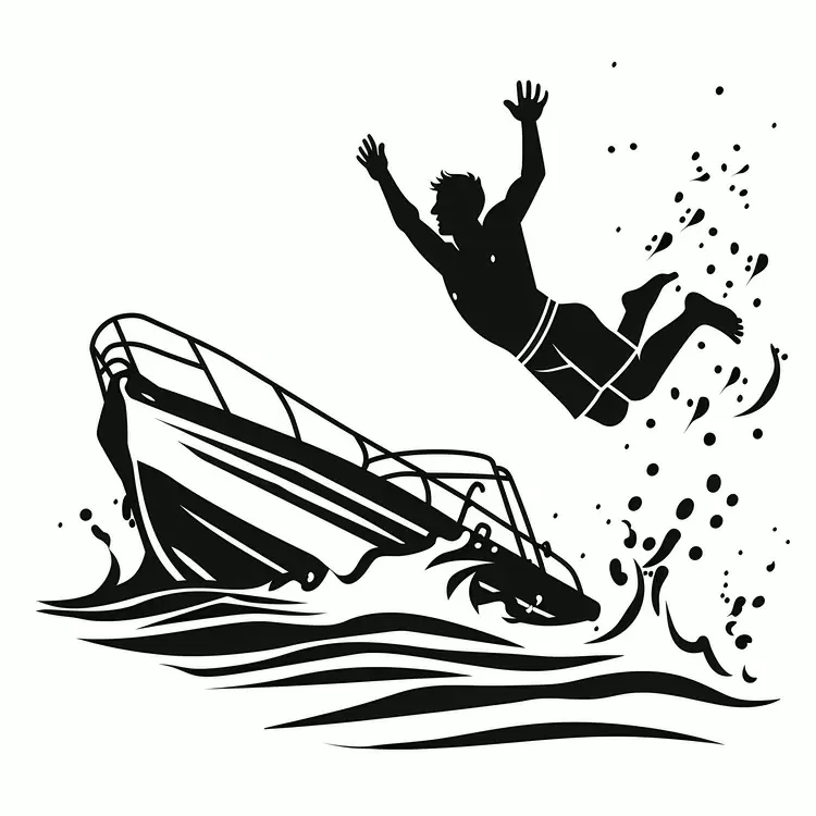 jumping off a boat