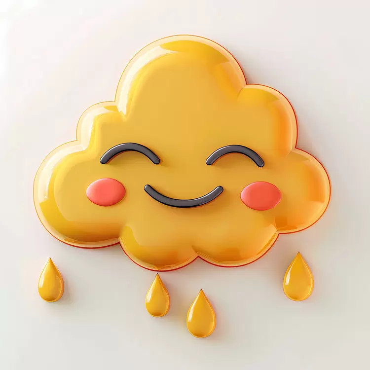 cartoon cloud face
