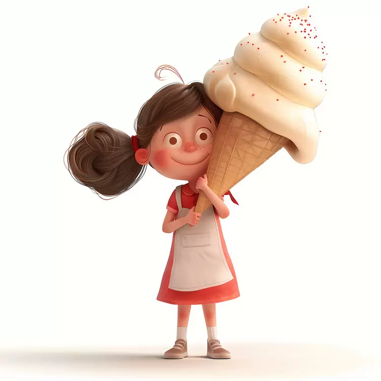 kid huge icecream