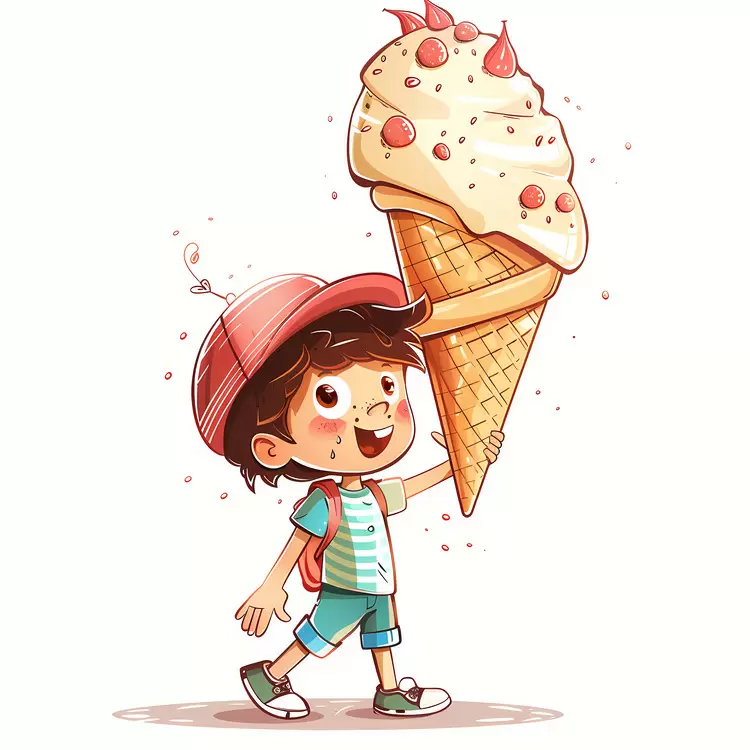 huge icecream kid