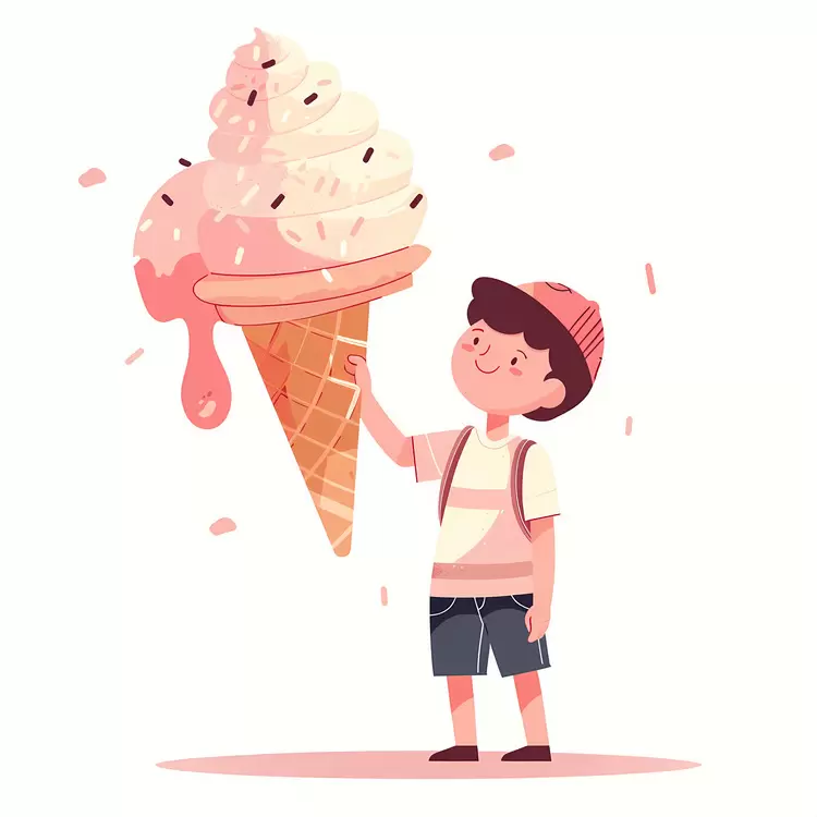 kid huge icecream