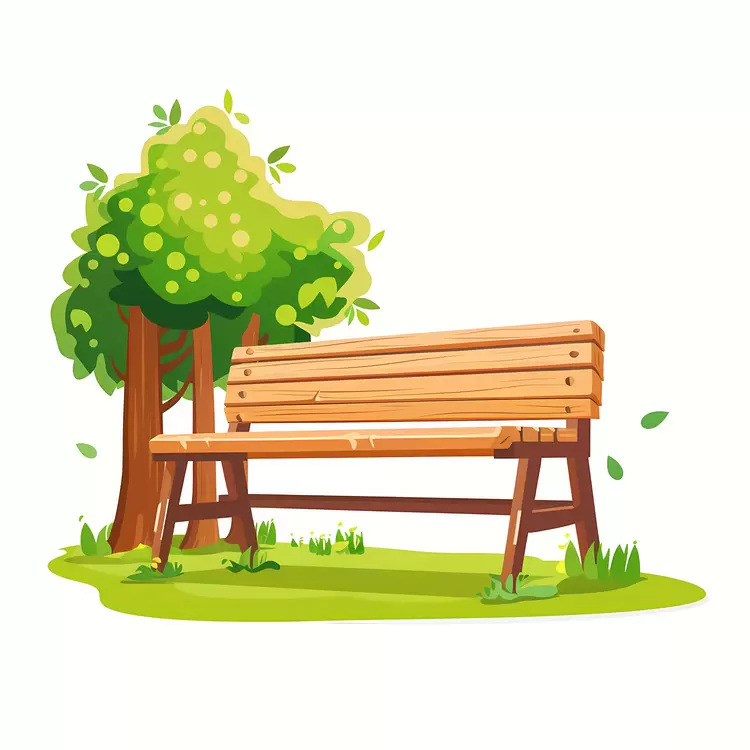 Wooden bench