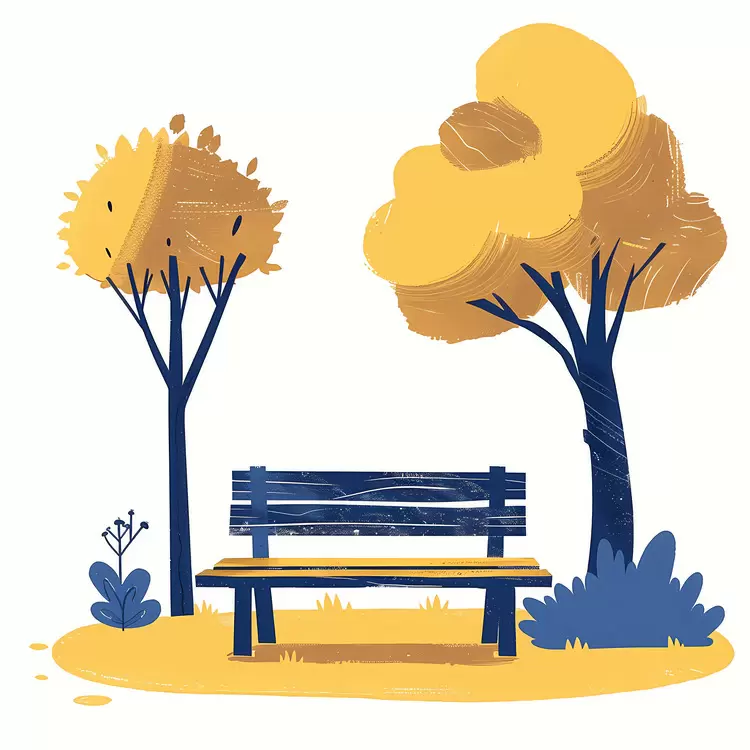 Wooden bench