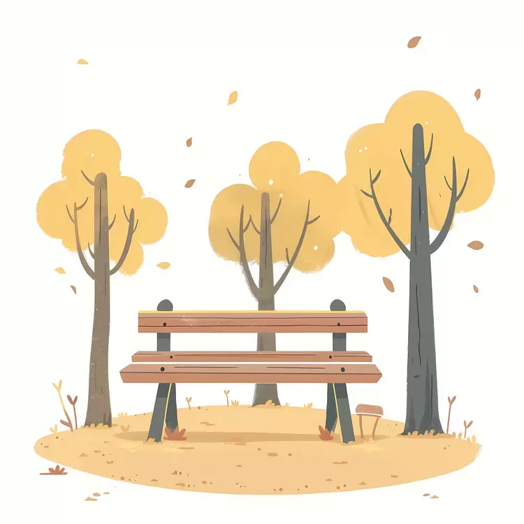 Wooden bench