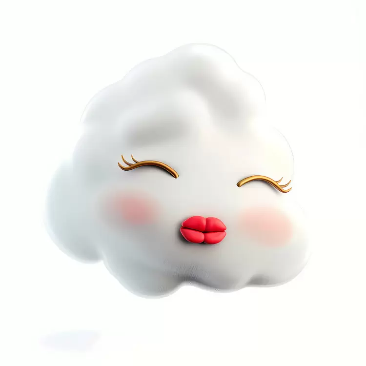 cartoon cloud face
