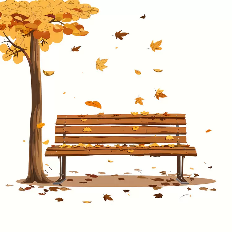 Wooden bench
