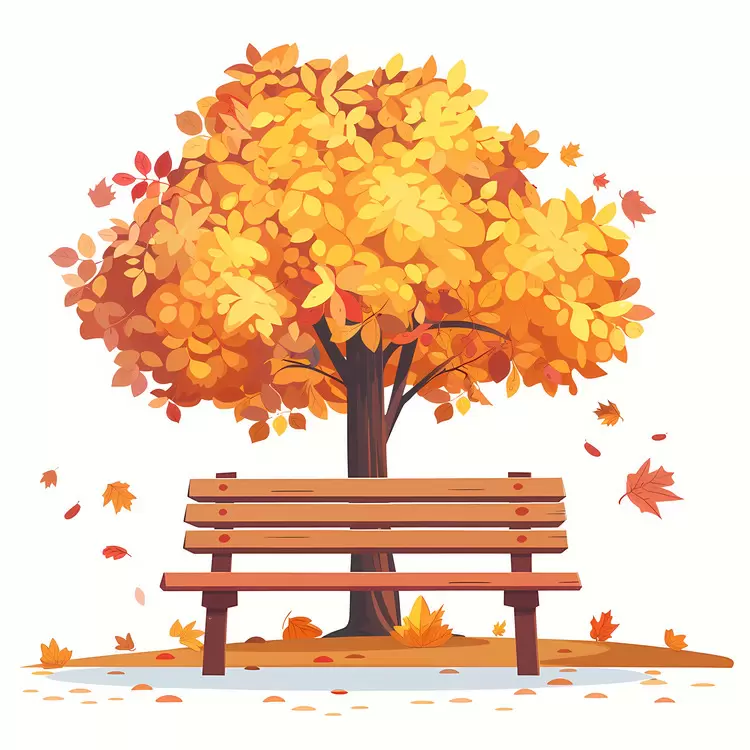 Wooden bench