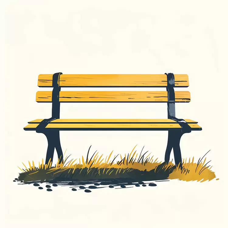 Wooden bench