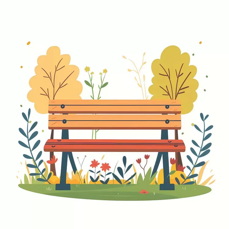 Wooden bench