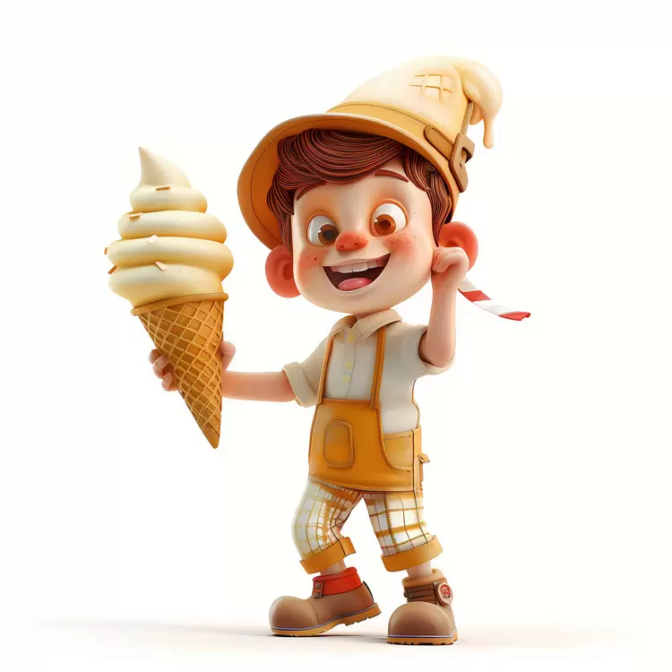 kid huge icecream