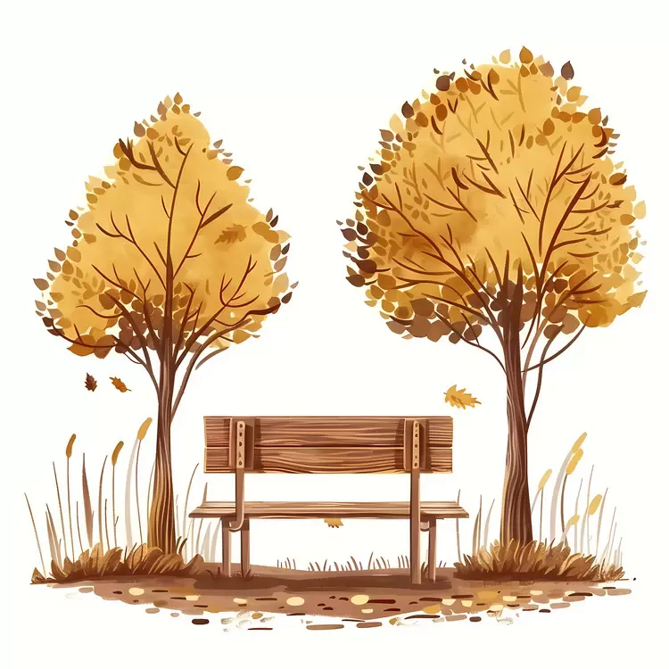 Wooden bench