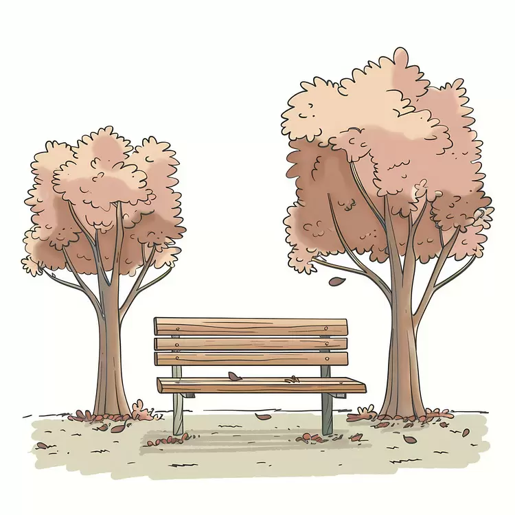 Wooden bench