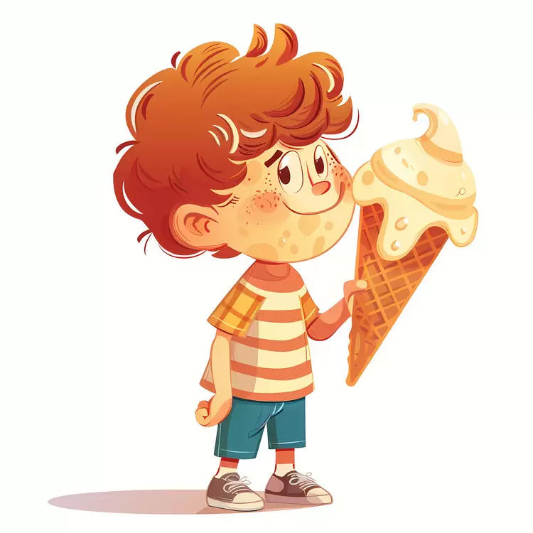 kid huge icecream
