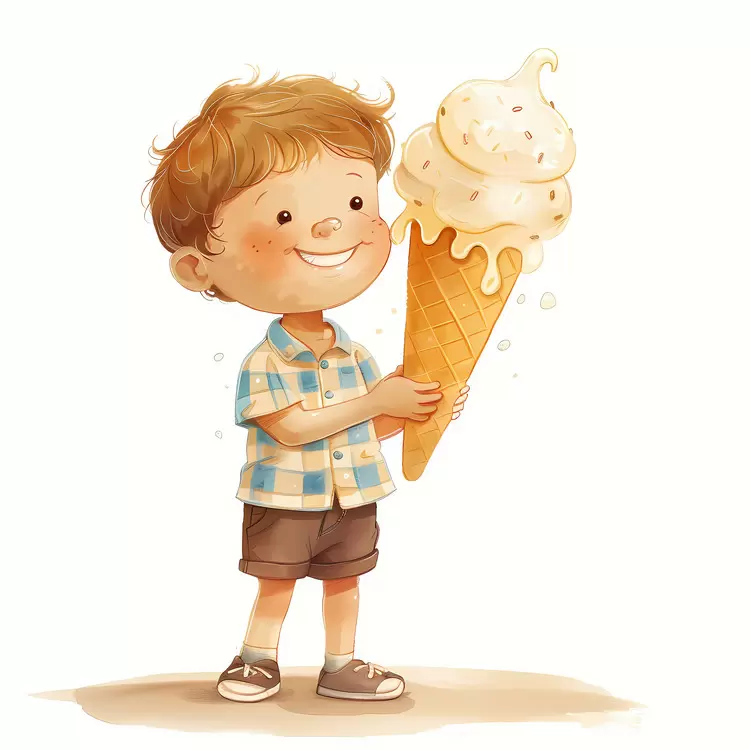 kid huge icecream