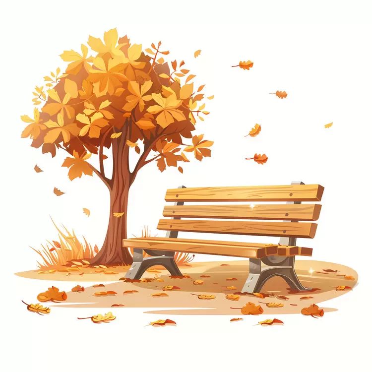 Wooden bench