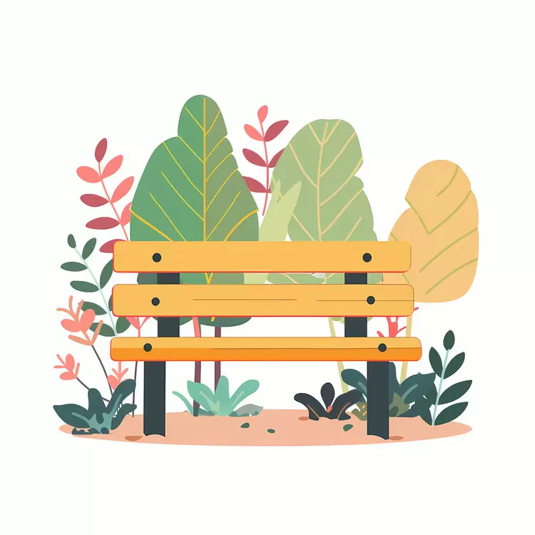 Wooden bench
