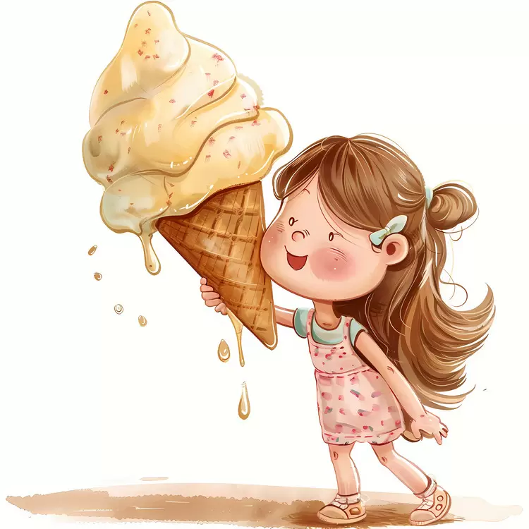 kid huge icecream