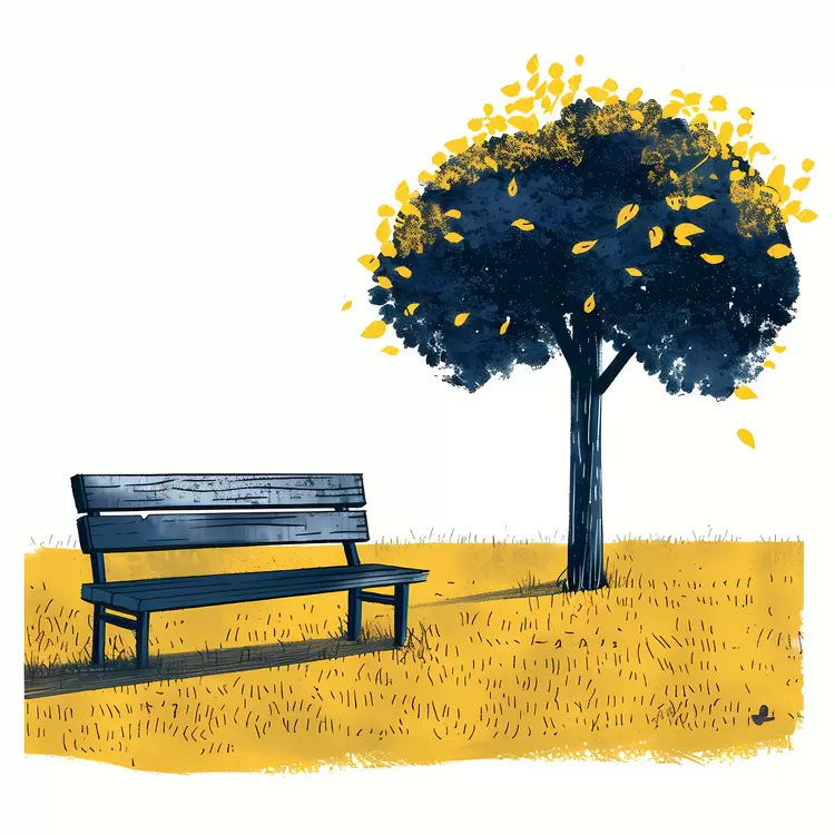 Wooden bench