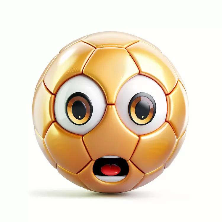 cartoon ball face