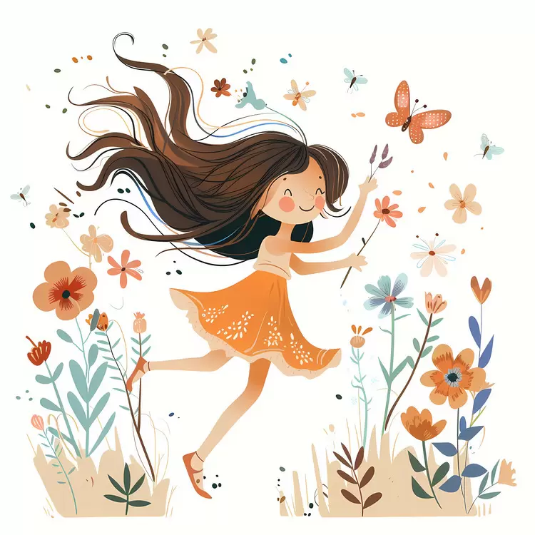 fly with a flower