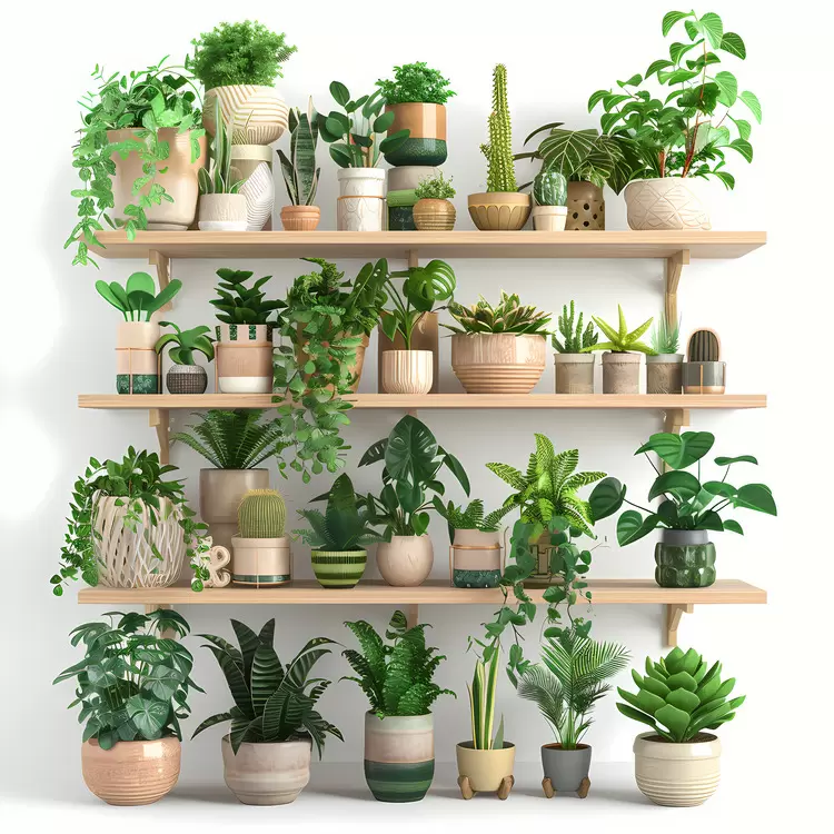 shelf of plant