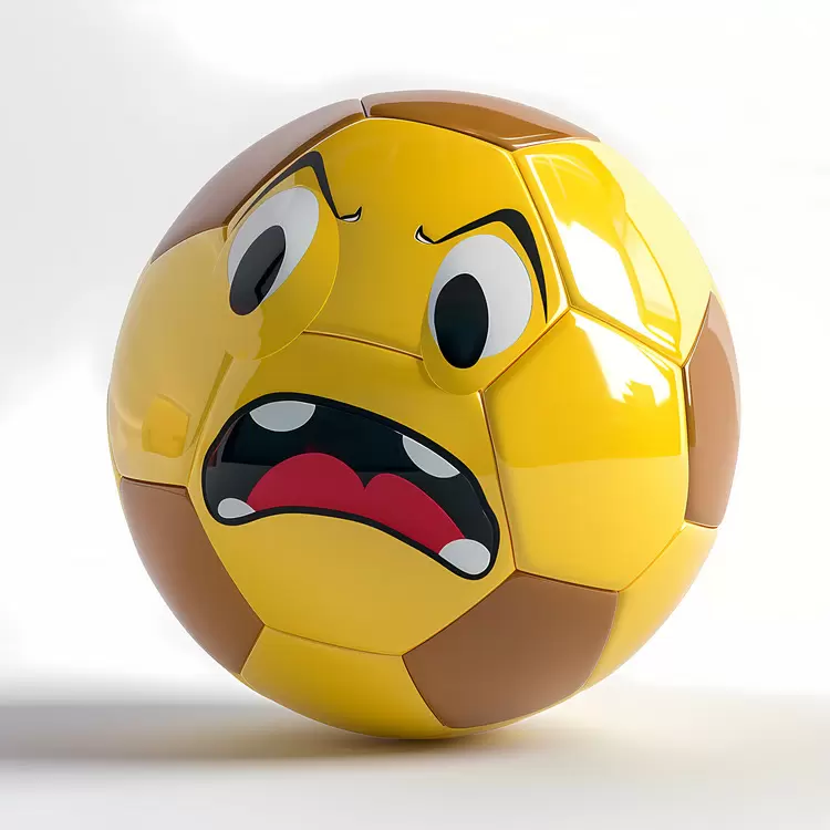 cartoon ball face