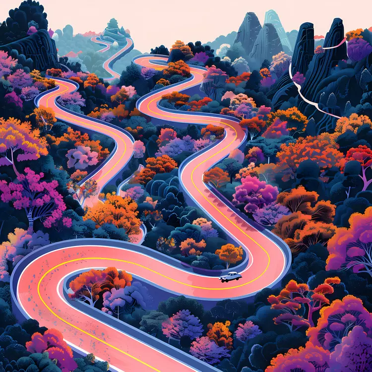 Serpentine road