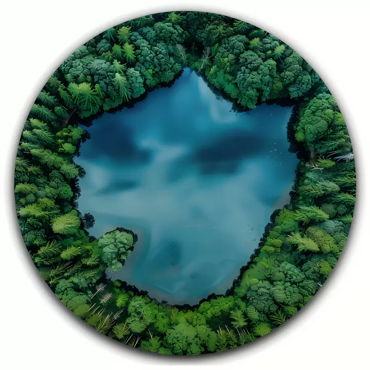 lake aerial view