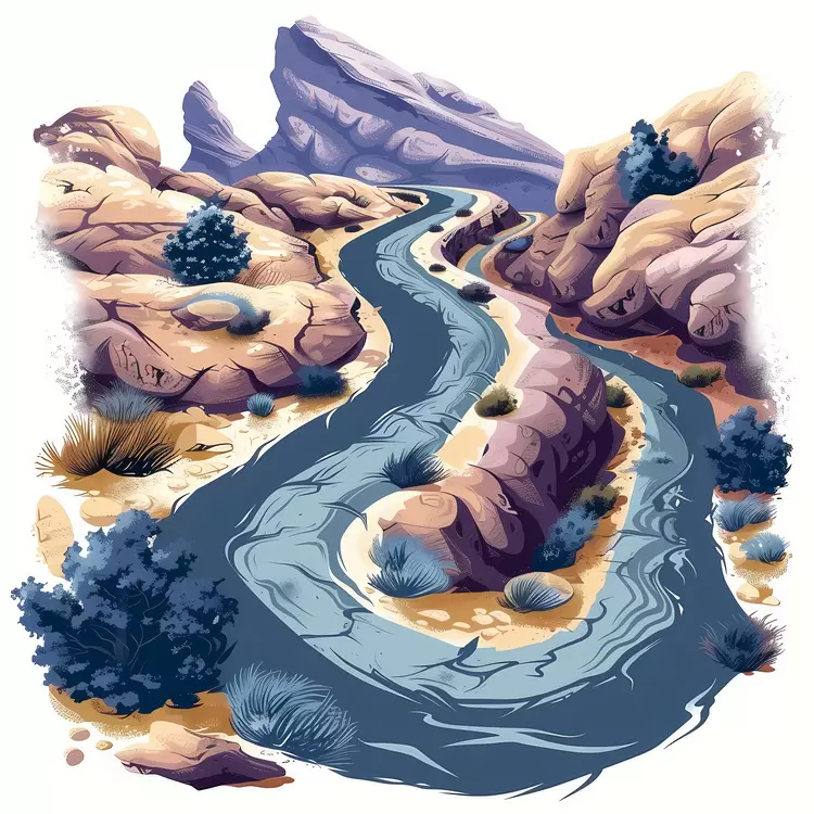 Serpentine road