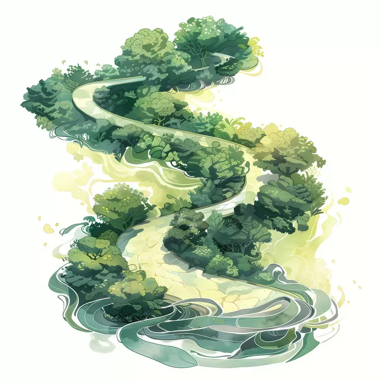 Serpentine road