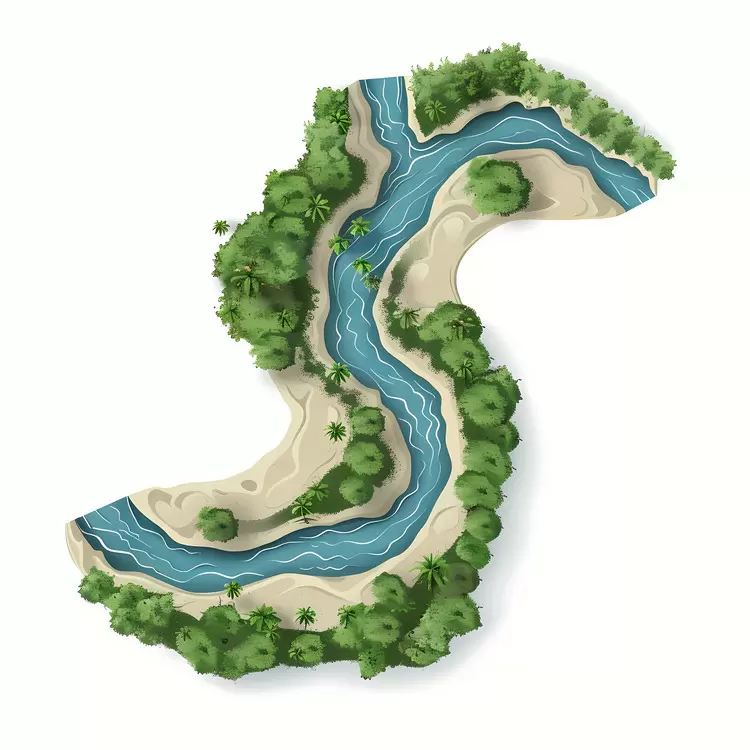 river aerial view