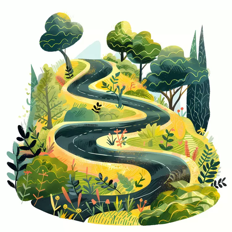 Serpentine road
