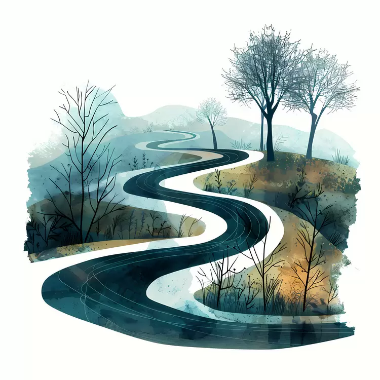 Serpentine road