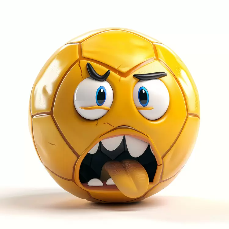 cartoon ball face