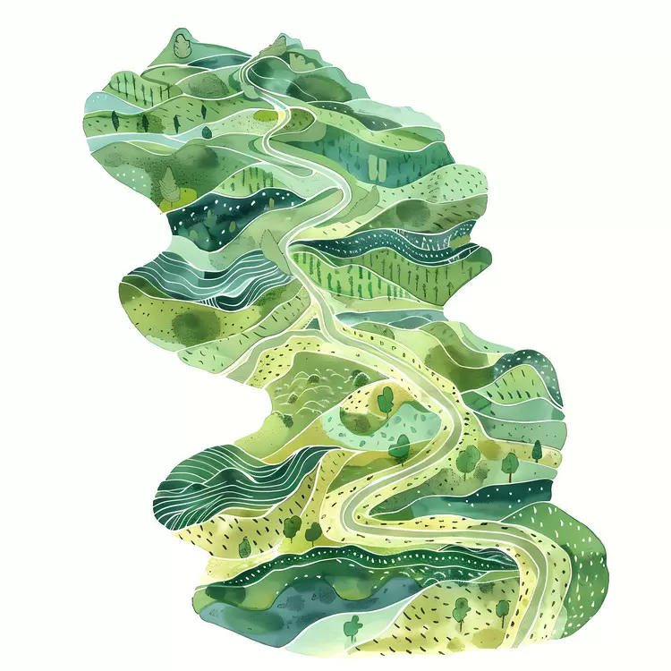 Serpentine road