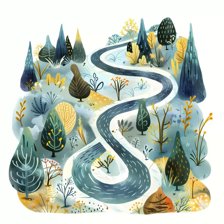 Serpentine road