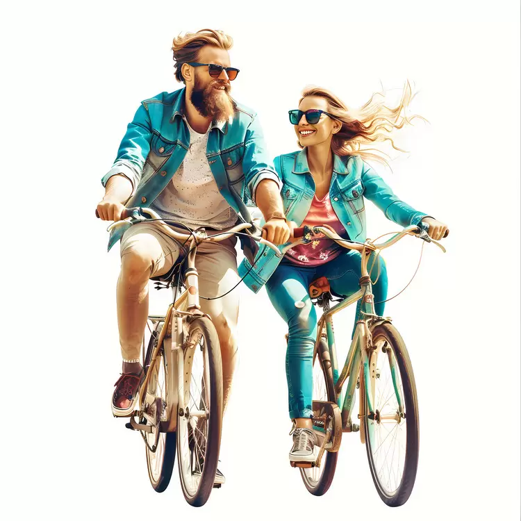 couple riding