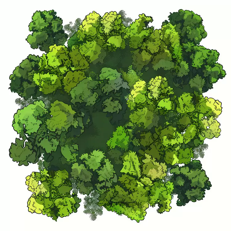 forest aerial view