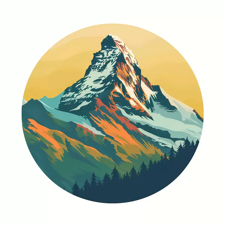 mountain aerial view