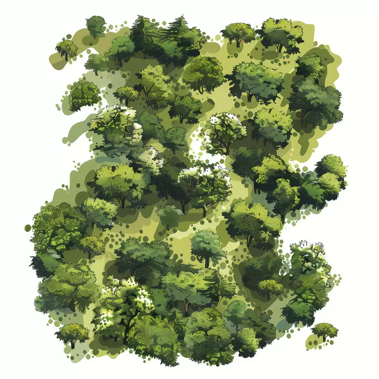 forest aerial view