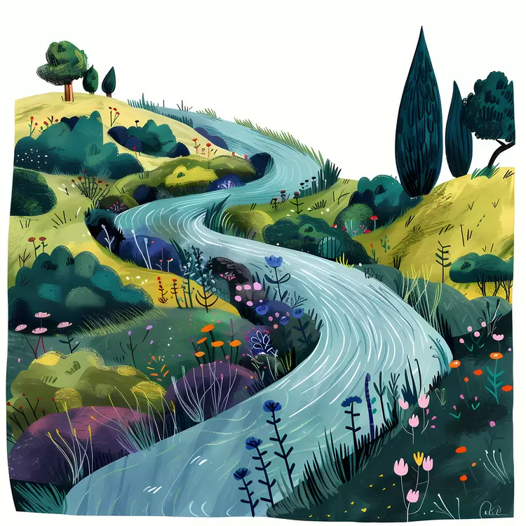 Serpentine road