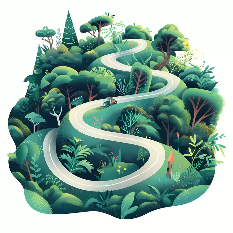 Serpentine road