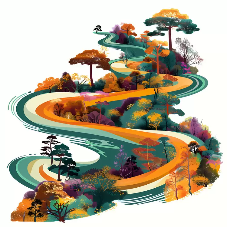 Serpentine road
